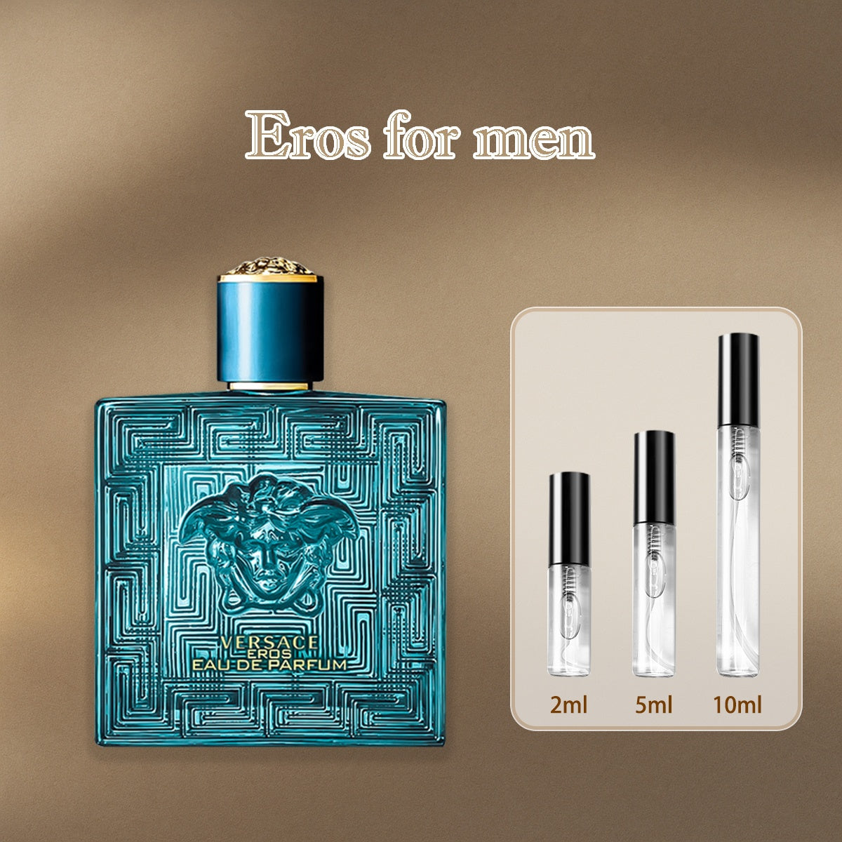 【ของแท้✓จัดส่งรวดเร็ว】 Eros for men EDT/Eros Flame EDP/ Eros Eau de Parfum 2ml/5ml/10ml น้ำหอมพกพา น้ำหอมขายดี  น้ําหอมชาย น้ําหอมเสน่ห์
