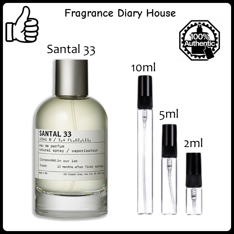【ของแท้✓จัดส่งรวดเร็ว】Another 13 EDP & Santal 33 & The Noir 29 2ml / 5ml / 10ml น้ําหอม unisex น้ำหอมยอดนิยม น้ำหอมพกพา กลิ่นติดทนนาน