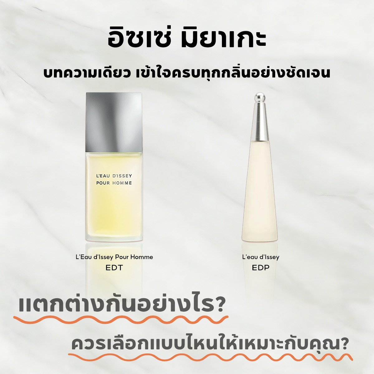 【ของแท้✓จัดส่งรวดเร็ว】L'Eau d'Issey Pour Homme EDT/L'eau d'Issey EDP น้ําหอมผู้หญิง น้ำหอมขายดี  ติดทนนาน น้ำหอมพกพา น้ําหอมชาย