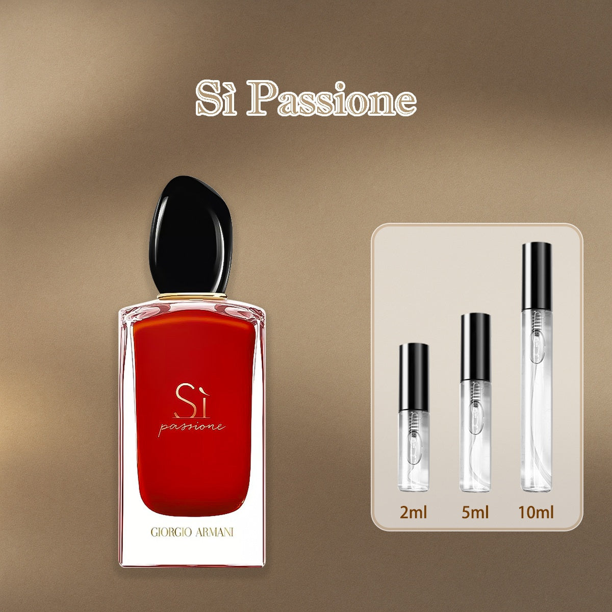 【ของแท้✓ติดทนนาน】Sì Passione EDP 2ml / 5ml / 10ml น้ําหอมผู้หญิง น้ำหอมขายดี น้ำหอมพกพา น้ําหอมแท้ พร้อมส่ง