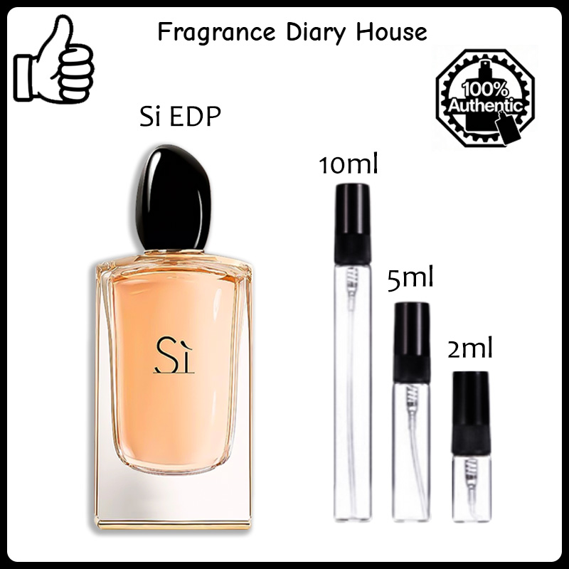 【ของแท้✓จัดส่งรวดเร็ว】 Sì Passione & Sì Fiori EDP & Thé Yulong EDT 2ml/5ml/10ml กลิ่นติดทนนาน น้ำหอมขายดี  น้ำหอมผู้หญิง น้ำหอมพกพา