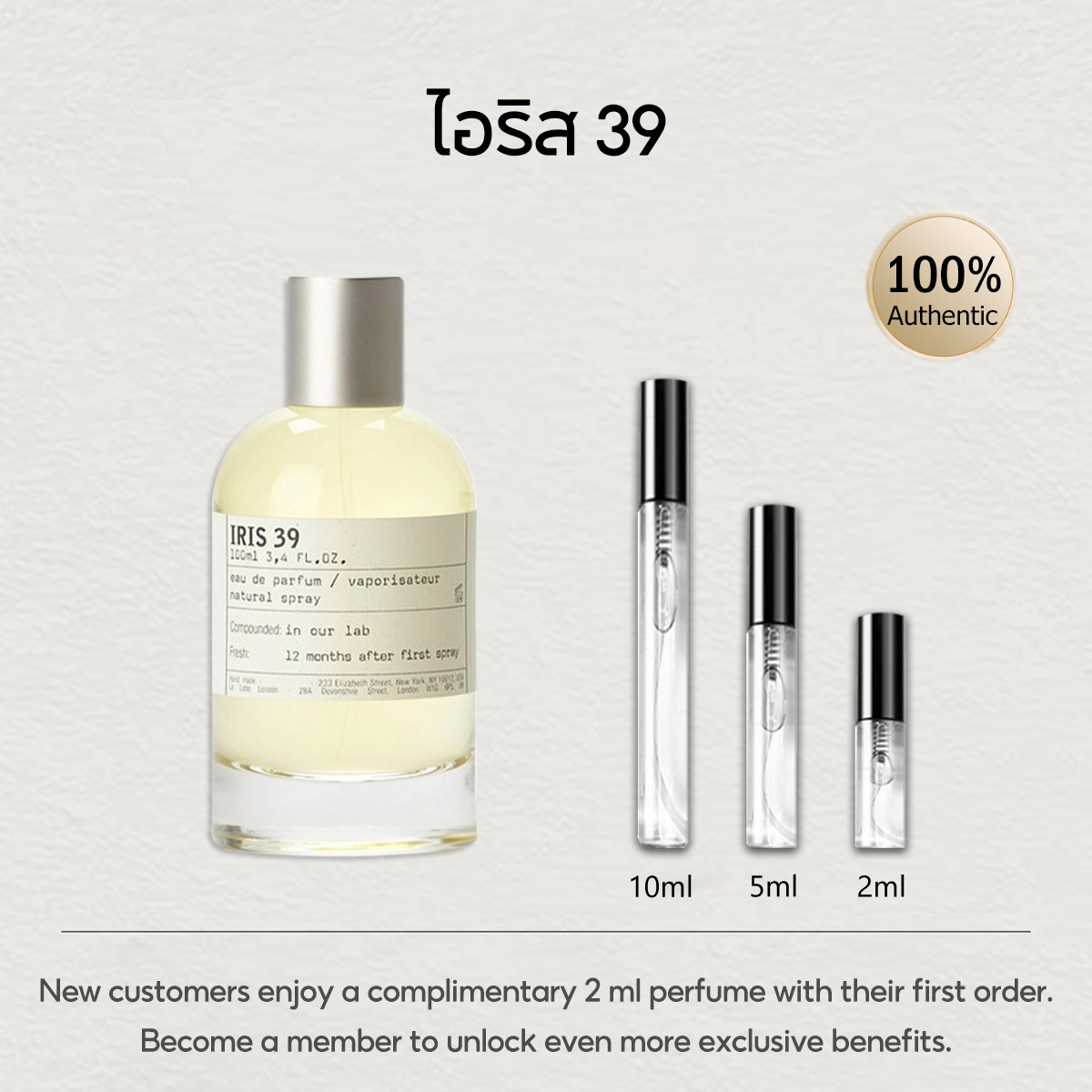 【ของแท้✓จัดส่งรวดเร็ว】Another 13 EDP & Santal 33 & The Noir 29 2ml / 5ml / 10ml น้ําหอม unisex น้ำหอมยอดนิยม น้ำหอมพกพา กลิ่นติดทนนาน