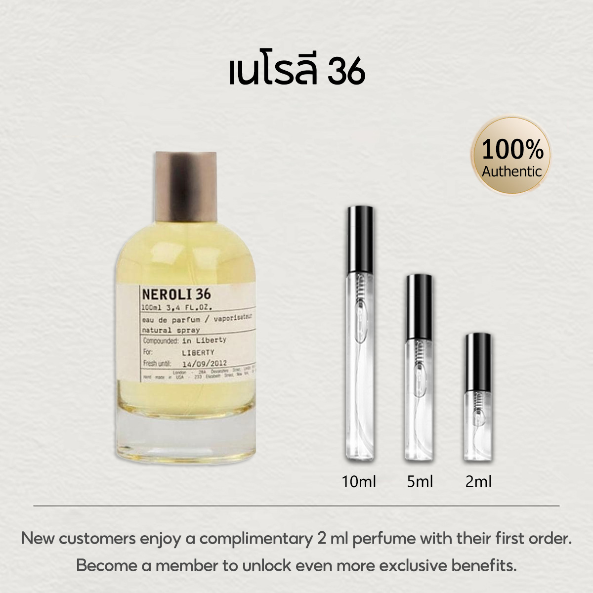 【ของแท้✓จัดส่งรวดเร็ว】Another 13 EDP & Santal 33 & The Noir 29 2ml / 5ml / 10ml น้ําหอม unisex น้ำหอมยอดนิยม น้ำหอมพกพา กลิ่นติดทนนาน