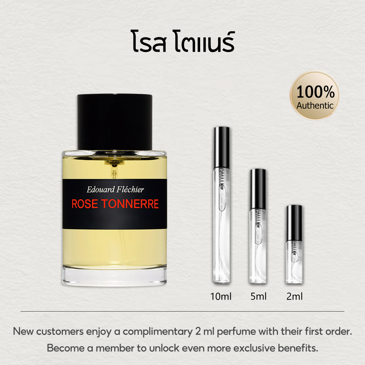 【ของแท้✓จัดส่งรวดเร็ว】Portrait of a Lady & Rose Tonnerre EDP 2ml/5ml/10ml น้ําหอม unisexน้ำ หอมพกพา กลิ่นติดทนนาน น้ำหอมขายดี  น้ำหอมพกพา 