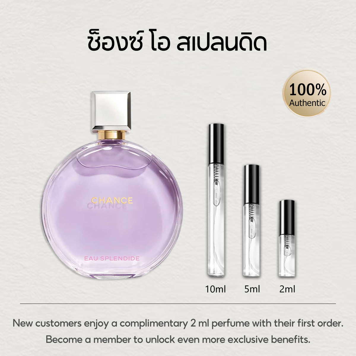 【ของแท้✓จัดส่งรวดเร็ว】Bleu de EDP & Chance Eau Tendre EDP 2ml/5ml/10ml น้ำหอมขายดี  น้ำหอมพกพา น้ําหอมผู้หญิง น้ําหอมชาย