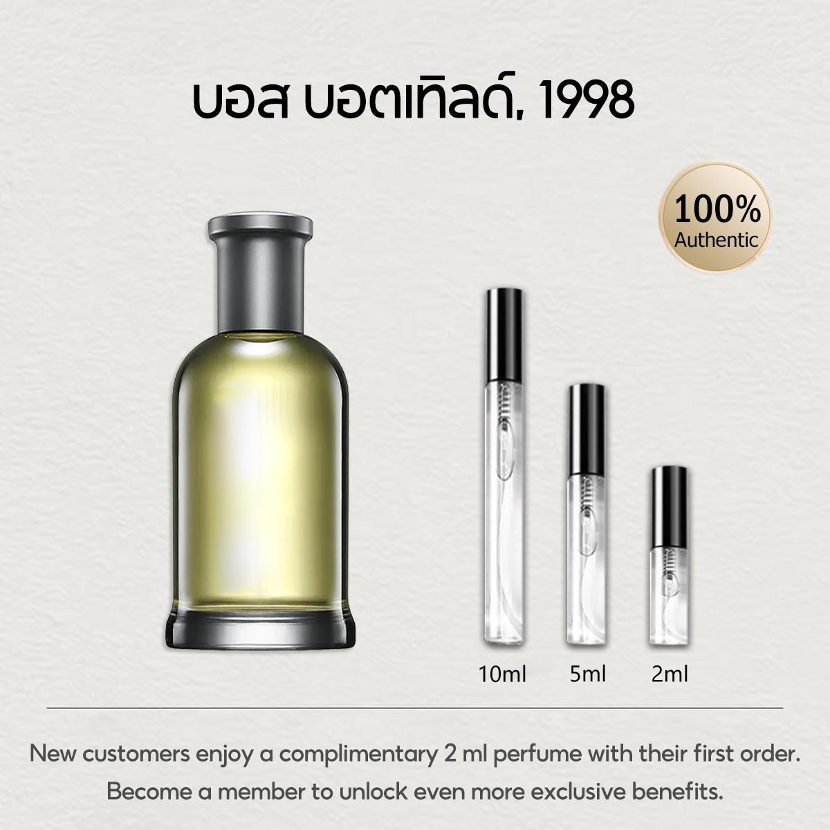 【ของแท้✓จัดส่งรวดเร็ว】Bottled, 1998 EDT & Bottled Night EDT 2ml/5ml/10ml น้ําหอมชาย น้ำหอมพกพา พร้อมส่ง🚛