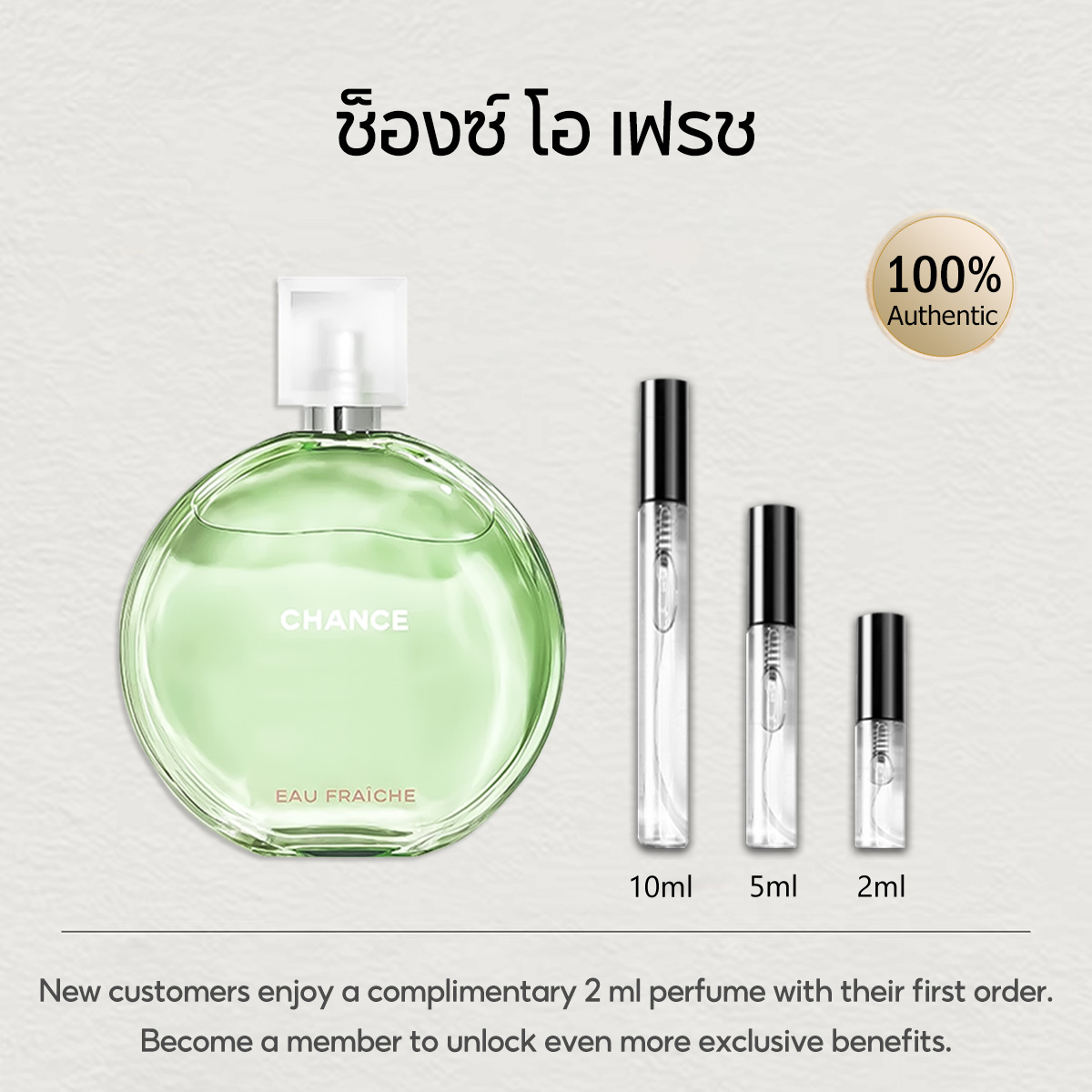 【ของแท้✓จัดส่งรวดเร็ว】Bleu de EDP & Chance Eau Tendre EDP 2ml/5ml/10ml น้ำหอมขายดี  น้ำหอมพกพา น้ําหอมผู้หญิง น้ําหอมชาย