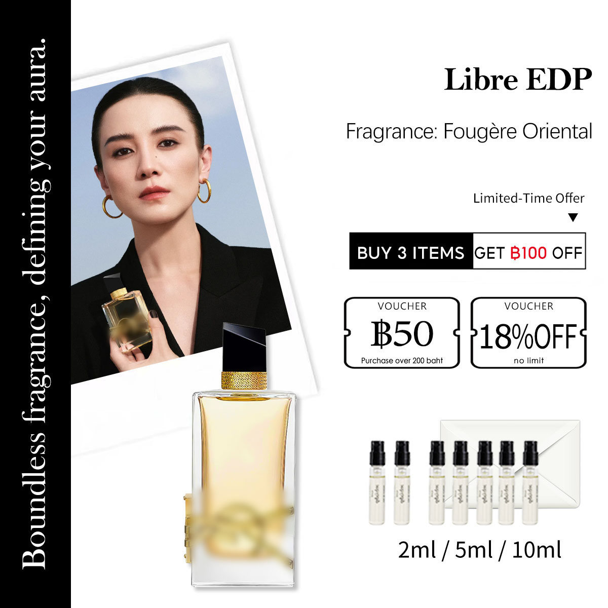 【ของแท้✓ติดทนนาน】Libre EDP 2ml / 5ml / 10ml น้ําหอมผู้หญิง น้ำหอมพกพา พร้อมส่ง กลิ่นติดทนนาน น้ำหอมขายดี