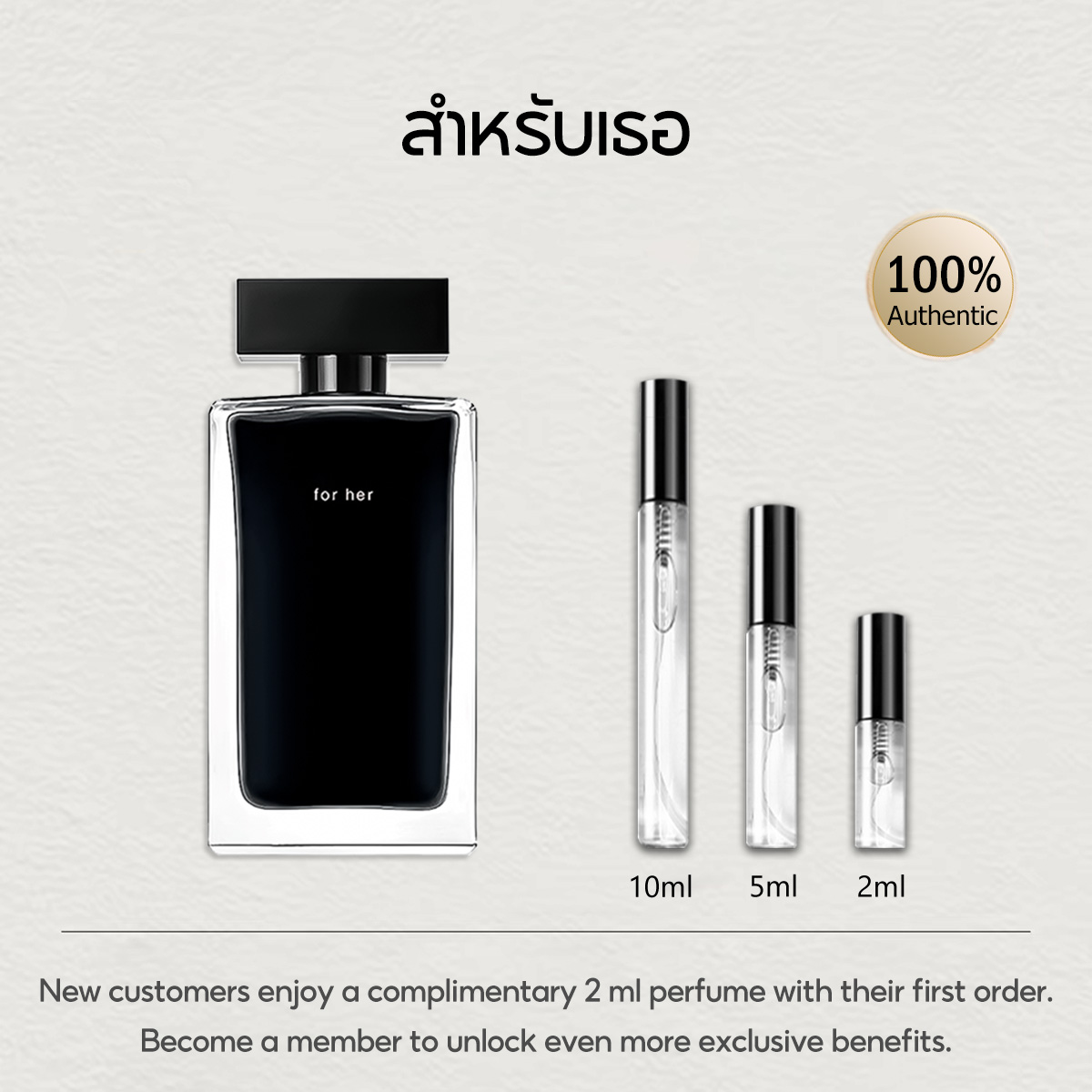 【ของแท้✓จัดส่งรวดเร็ว】for Her EDP & Fleur Musc for Her 2ml/5ml/10ml น้ําหอมผู้หญิง สินค้าขายดี ขนาดทดลอง น้ำหอมพกพา ติดทนนาน