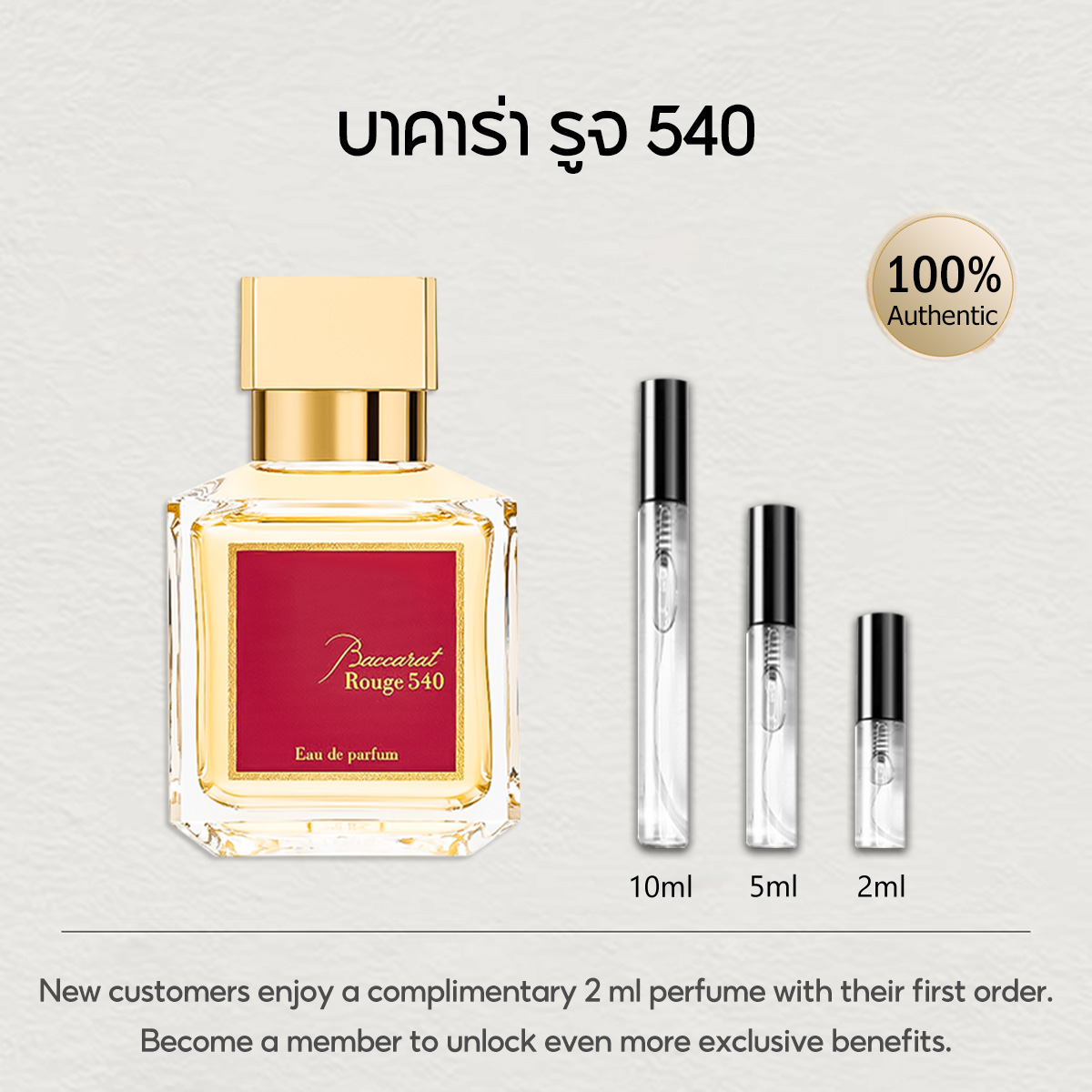 【ของแท้✓พร้อมส่ง】Baccarat Rouge 540 EDP & A La Rose & Aqua Universalis 2ml / 5ml / 10ml น้ําหอม unisex น้ำหอมพกพา กลิ่นติดทนนาน