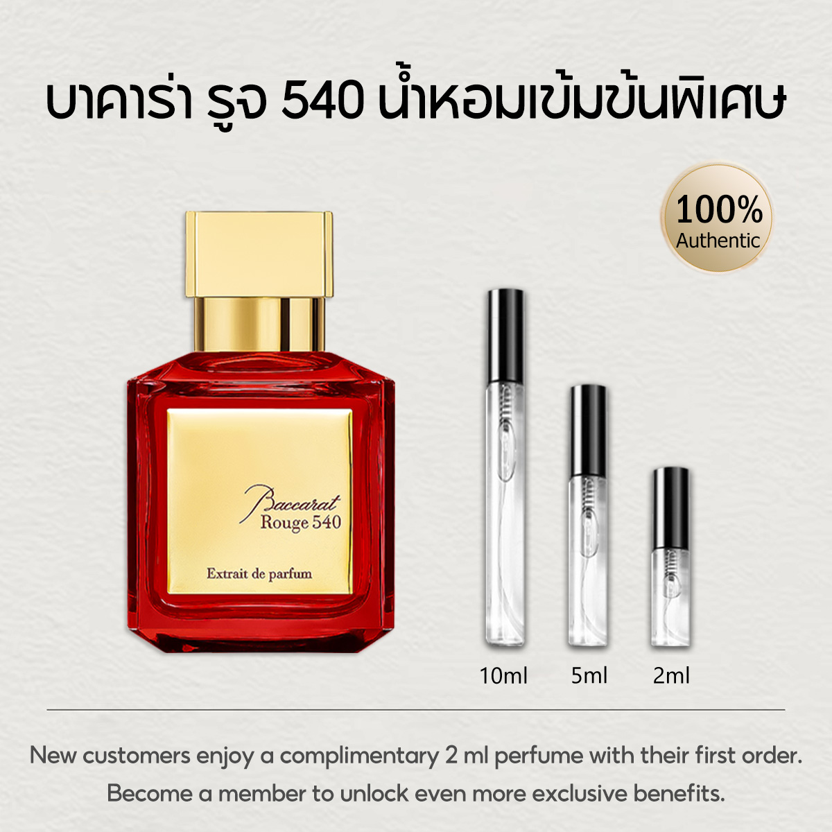 【ของแท้✓พร้อมส่ง】Baccarat Rouge 540 EDP & A La Rose & Aqua Universalis 2ml / 5ml / 10ml น้ําหอม unisex น้ำหอมพกพา กลิ่นติดทนนาน