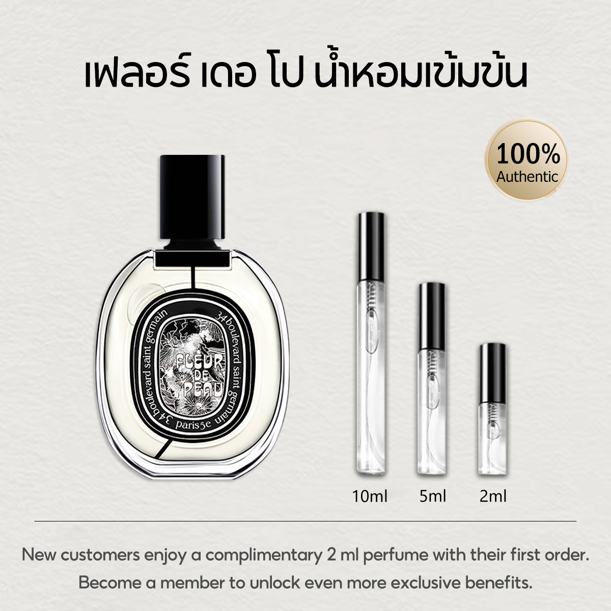 【ของแท้✓จัดส่งรวดเร็ว】 Fleur de Peau EDP/Orphéon / Tam Da EDP/L'Eau Papier EDT 2ml/5ml/10ml น้ําหอม unisex น้ำหอมขายดี กลิ่นติดทนนาน น้ำหอมพกพา