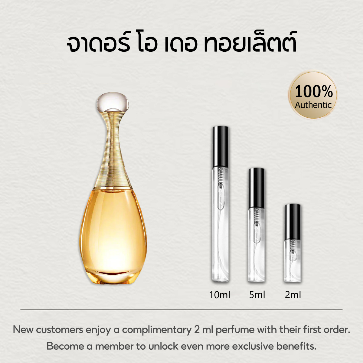 【ของแท้✓จัดส่งรวดเร็ว】Sauvage EDT & Blooming Bouquet EDT & J'adore 2ml/5ml/10ml น้ำหอมพกพา น้ําหอมชาย น้ำหอมผู้หญิง กลิ่นติดทนนาน
