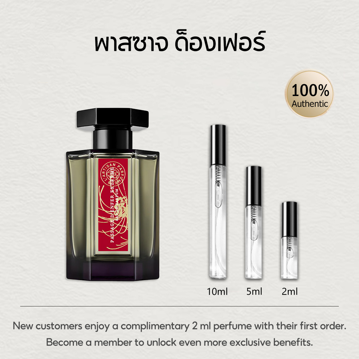 【ของแท้✓จัดส่งรวดเร็ว】Passage d'Enfer EDT 2ml / 5ml / 10ml น้ําหอม unisex น้ำหอมขายดี  น้ำหอมขายดี น้ำหอมพกพา ขนาดทดลอง