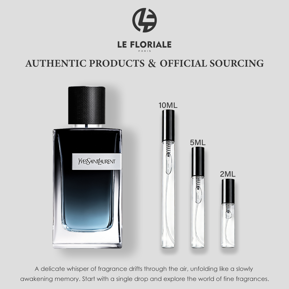 น้ำหอมตัวอย่าง Y EDP สำหรับผู้ชาย 【ของแท้✓ติดทนนาน】 ขนาดพกพา 2ml / 5ml