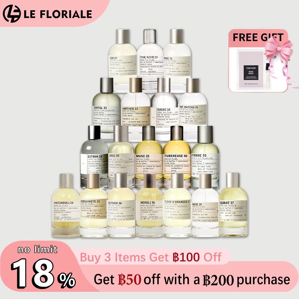 【ของแท้✓จัดส่งรวดเร็ว】Another 13 EDP & Santal 33 & The Noir 29 2ml / 5ml / 10ml น้ําหอม unisex น้ำหอมยอดนิยม น้ำหอมพกพา กลิ่นติดทนนาน