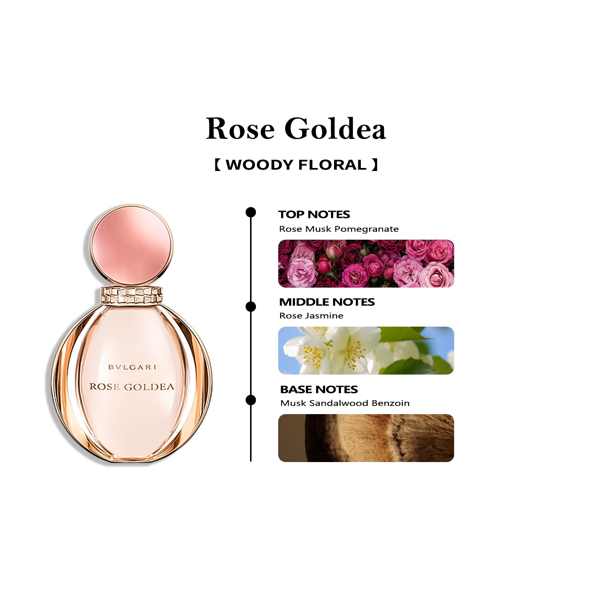 【Men's and women's perfume】Bvlgari Omnia Amethyste EDT & Rose Goldea 2ml/5ml/10ml