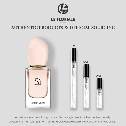 COD Giorgio Armani  Sì Passione & Sì Fiori EDP & Thé Yulong EDT 2ml/5ml/10ml Ladies and men's perfume