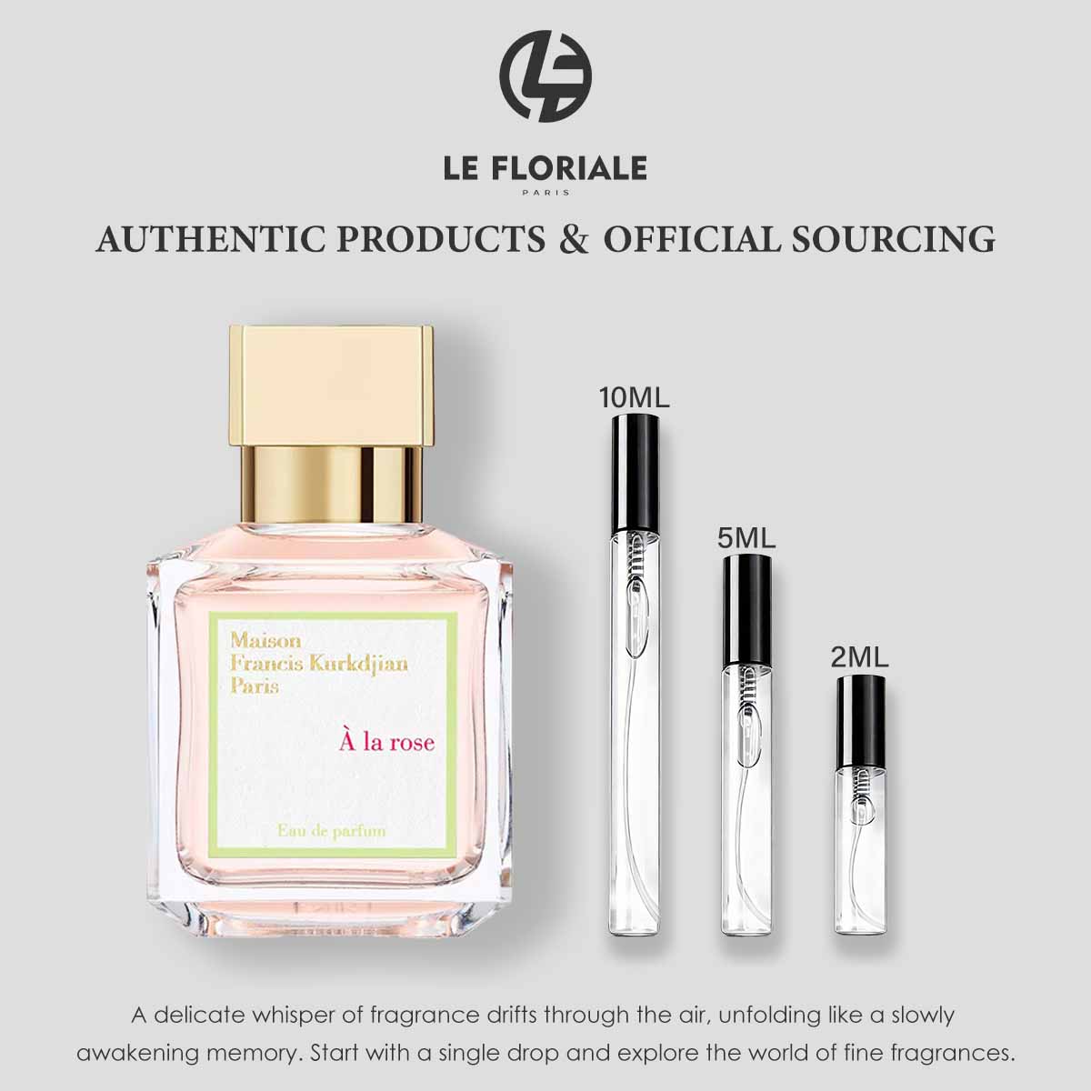 COD  MFK Baccarat Rouge 540 EDP & A La Rose & Aqua Universalis 2ml / 5ml / 10ml น้ําหอม unisex 