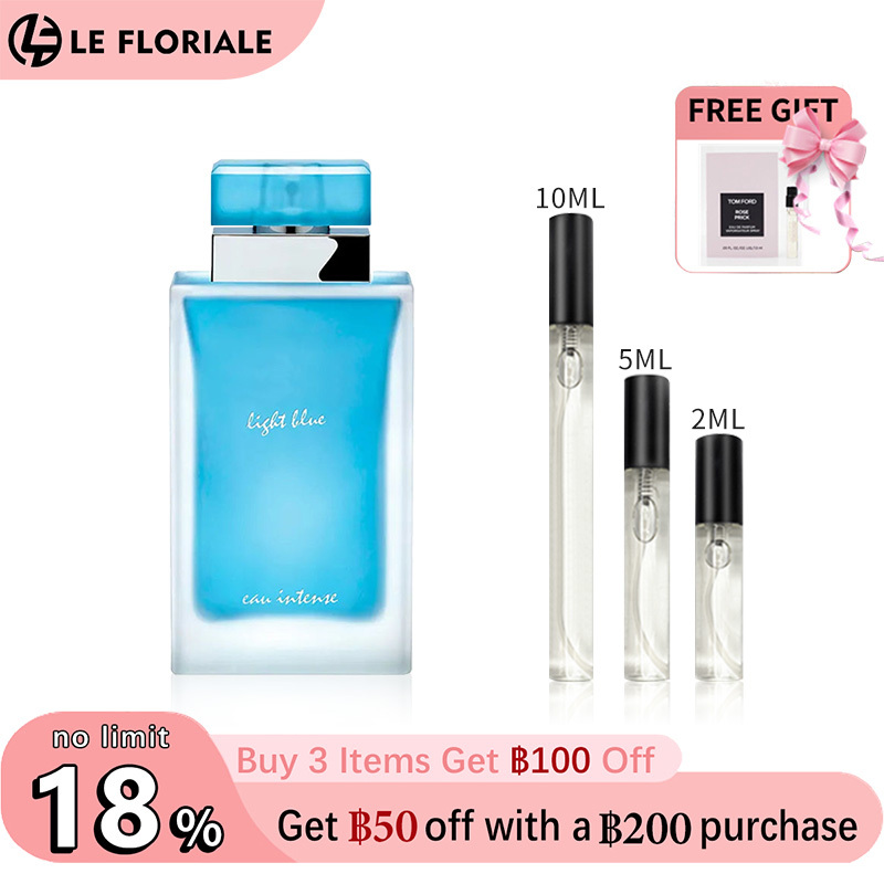 【ของแท้✓จัดส่งรวดเร็ว】Light Blue Eau Intense & Light Blue EDP  น้ําหอมผู้หญิง ติดทนนาน น้ำหอมพกพา น้ำหอมขายดี  น้ําหอมมินิ กลิ่นหอม