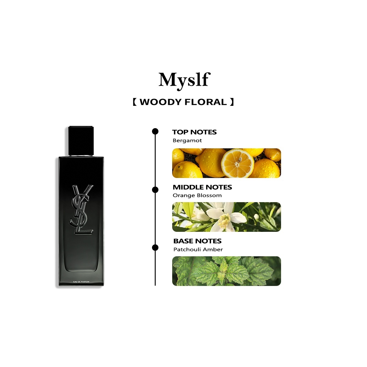 【Men's perfume】YSL Yves Saint Laurent Myslf 2ml / 5ml / 10ml 