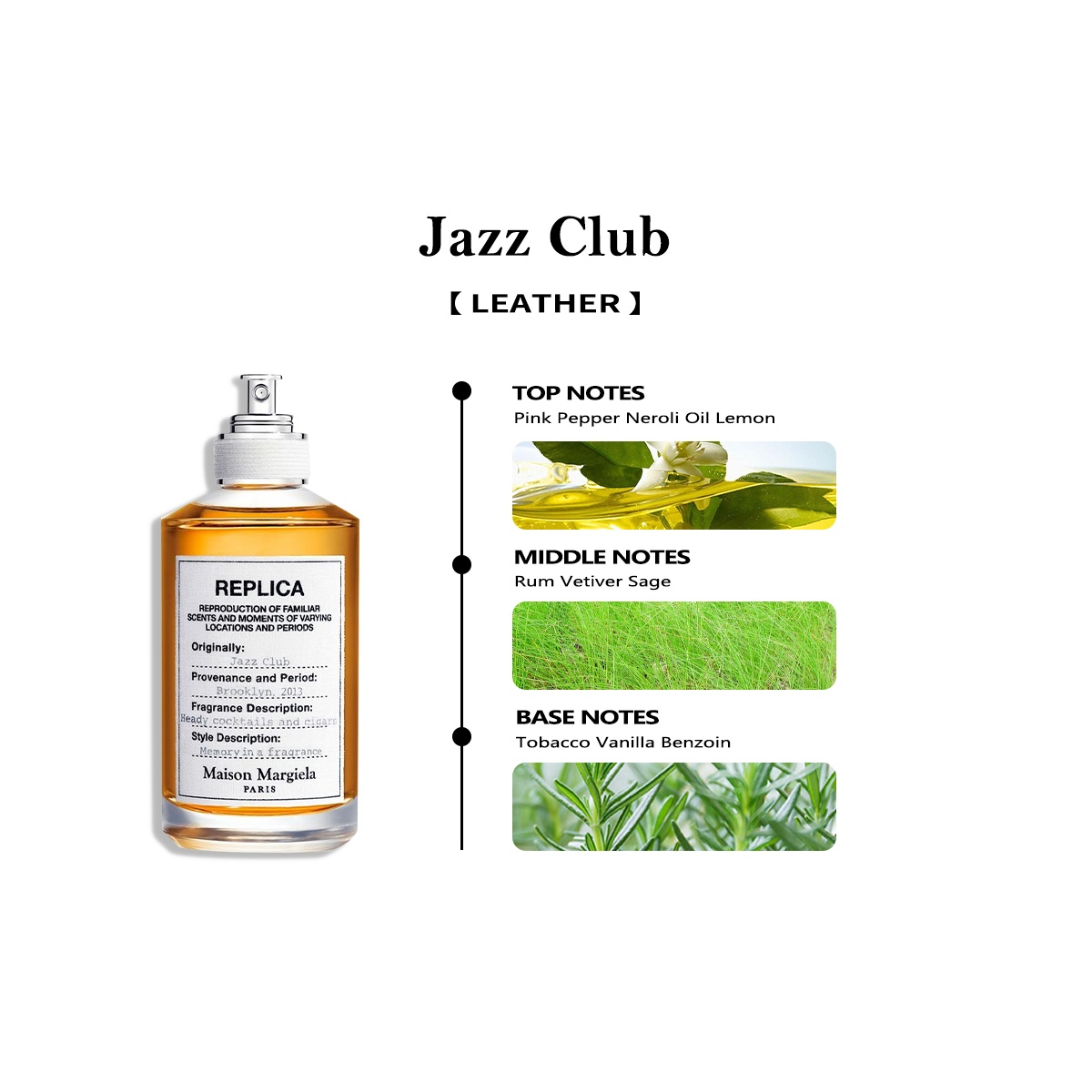 【Unisex perfume】Maison Margiela Jazz Club EDT 2ml / 5ml / 10ml 