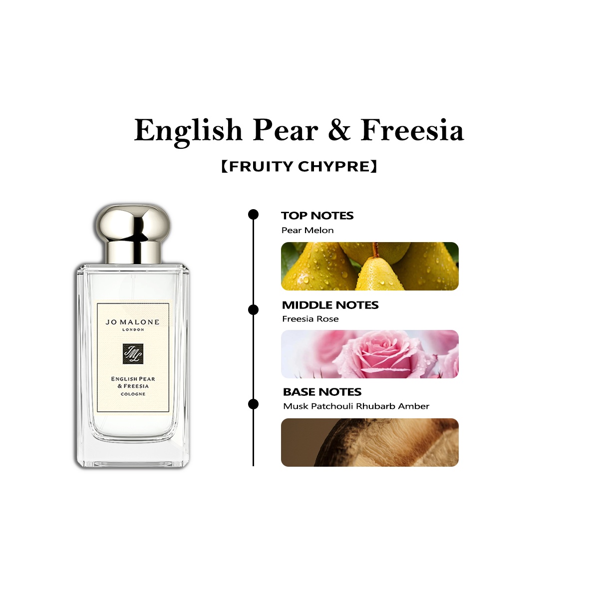 CODJo Malone English Pear & Freesia EDC 2ml / 5ml / 10ml  น้ําหอมผู้หญิง Unisex Fragrances
