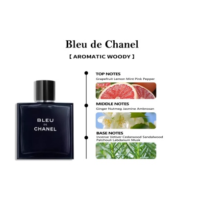 【Men's and women's perfume】Chane Bleu de EDP & Chance Eau Tendre EDP 2ml/5ml/10ml
