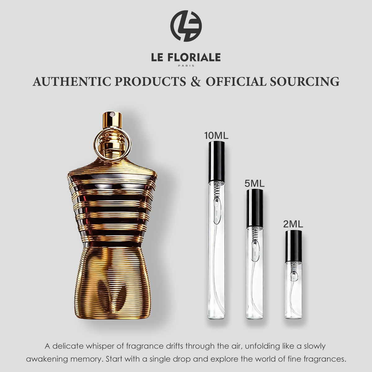 COD Jean Paul Gaultier Le Male Le Parfum & Le Beau EDT 2ml/5ml/10ml Men's Perfume