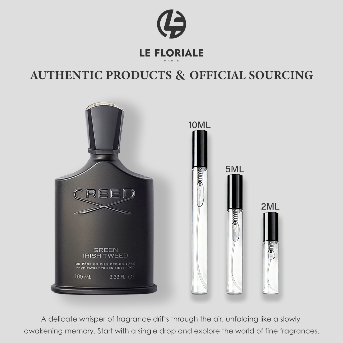 COD Creed Aventus/Silver Mountain Water/Green Irish Tweed EDP 2ml/5ml/10ml Men's perfume