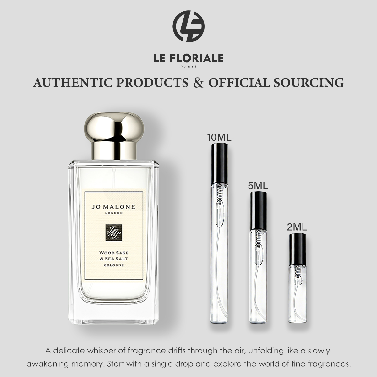 COD Jo MaloneWood Sage & Sea Salt EDC 2ml / 5ml / 10ml น้ําหอม unisex