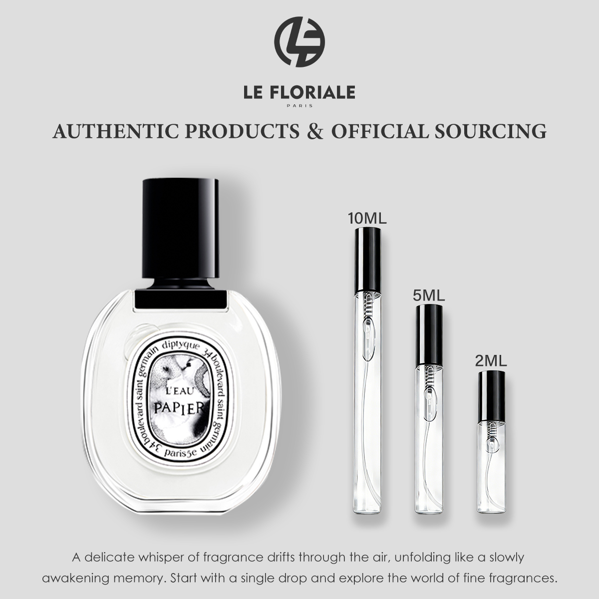 COD Diptyque Fleur de Peau EDP/Orphéon / Tam Da EDP/L'Eau Papier EDT 2ml/5ml/10ml Unisex perfume