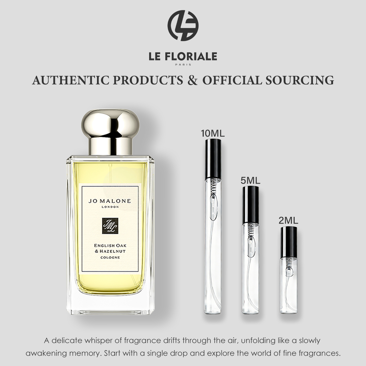 【ของแท้✓ติดทนนาน】English Oak & Hazelnut EDC 2ml / 5ml / 10ml น้ําหอม u