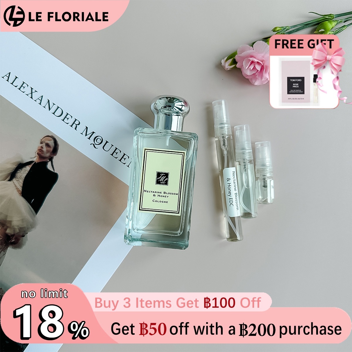【ของแท้✓ติดทนนาน】Nectarine Blossom & Honey EDC 2ml / 5ml / 10ml น้ําหอม unisex ขนาดทดลอง น้ำหอมพกพา  น้ำหอมแท้แบ่งขาย น้ำหอมยอดนิยม