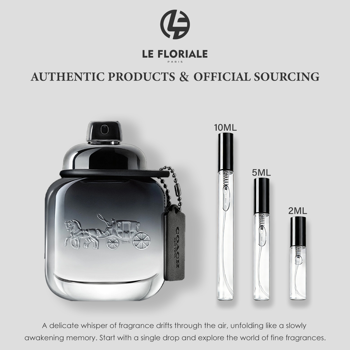 COD Coach Floral Eau de Parfum & New York Men EDT 2ml/5ml/10ml Women's and men's perfumes