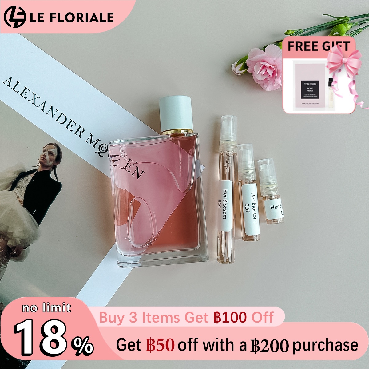 【ของแท้✓ติดทนนาน】 Her Blossom EDP 2ml / 5ml / 10ml น้ําหอมผู้หญิง น้ำหอมพกพา พร้อมส่ง ตัวอย่างน้ำหอมแบรนด์