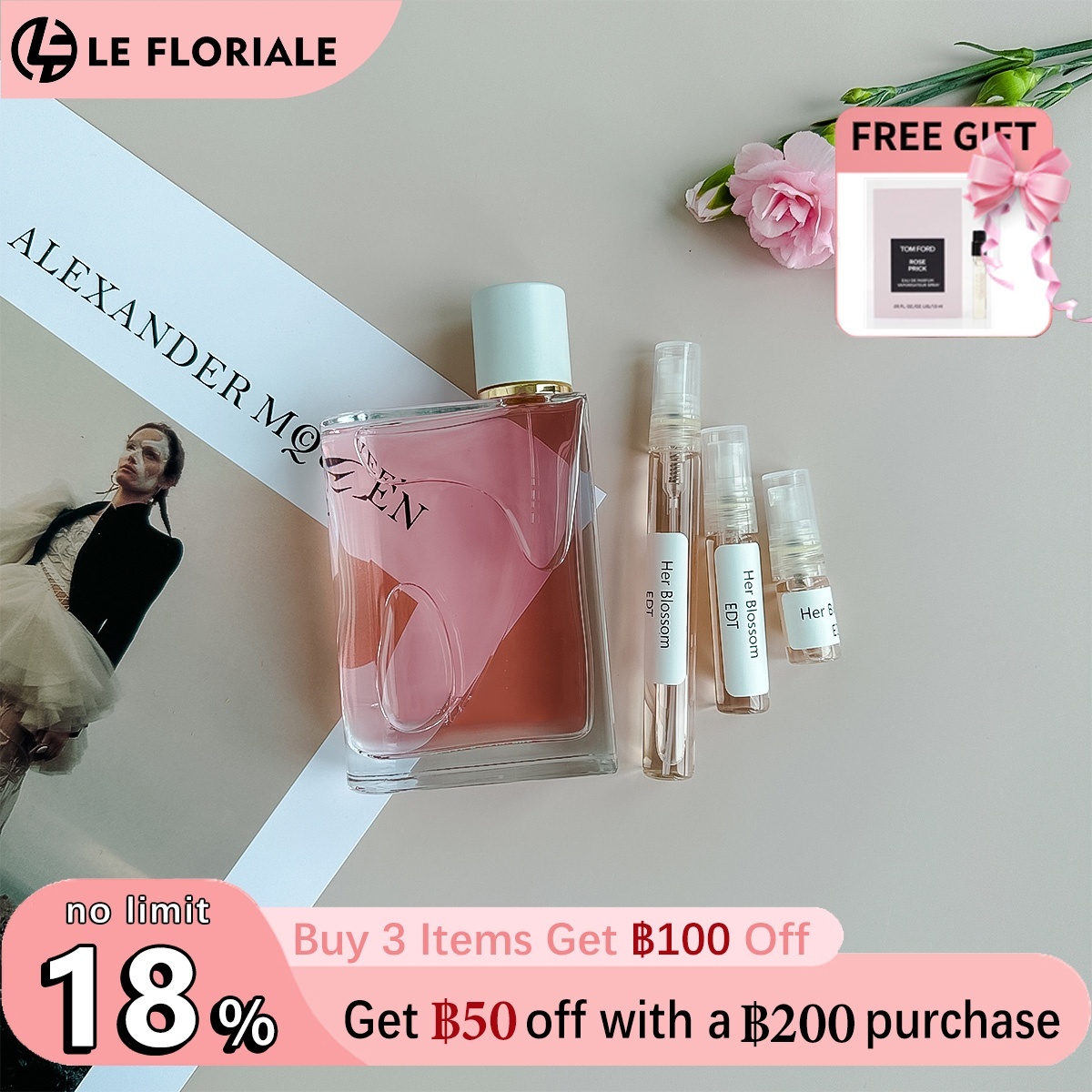 【ของแท้✓ติดทนนาน】 Her Blossom EDP 2ml / 5ml / 10ml น้ําหอมผู้หญิง น้ำหอมพกพา พร้อมส่ง ตัวอย่างน้ำหอมแบรนด์