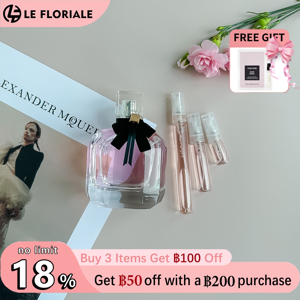 【ของแท้✓ติดทนนาน】Mon Paris EDP 2ml / 5ml / 10ml น้ําหอมผู้หญิง น้ำหอมพกพา น้ําหอมแท้ น้ําหอมฟิน กลิ่นติดทนนาน