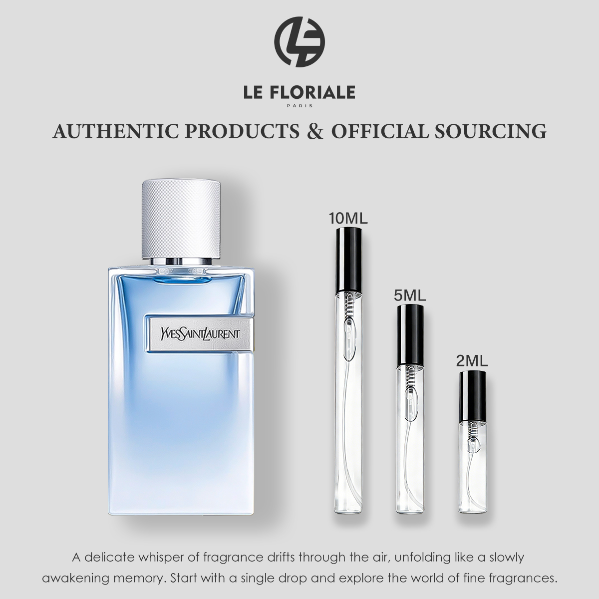 COD Yves Saint Laurent Y Eau Fraiche EDT 2ml / 5ml / 10ml Men's perfume