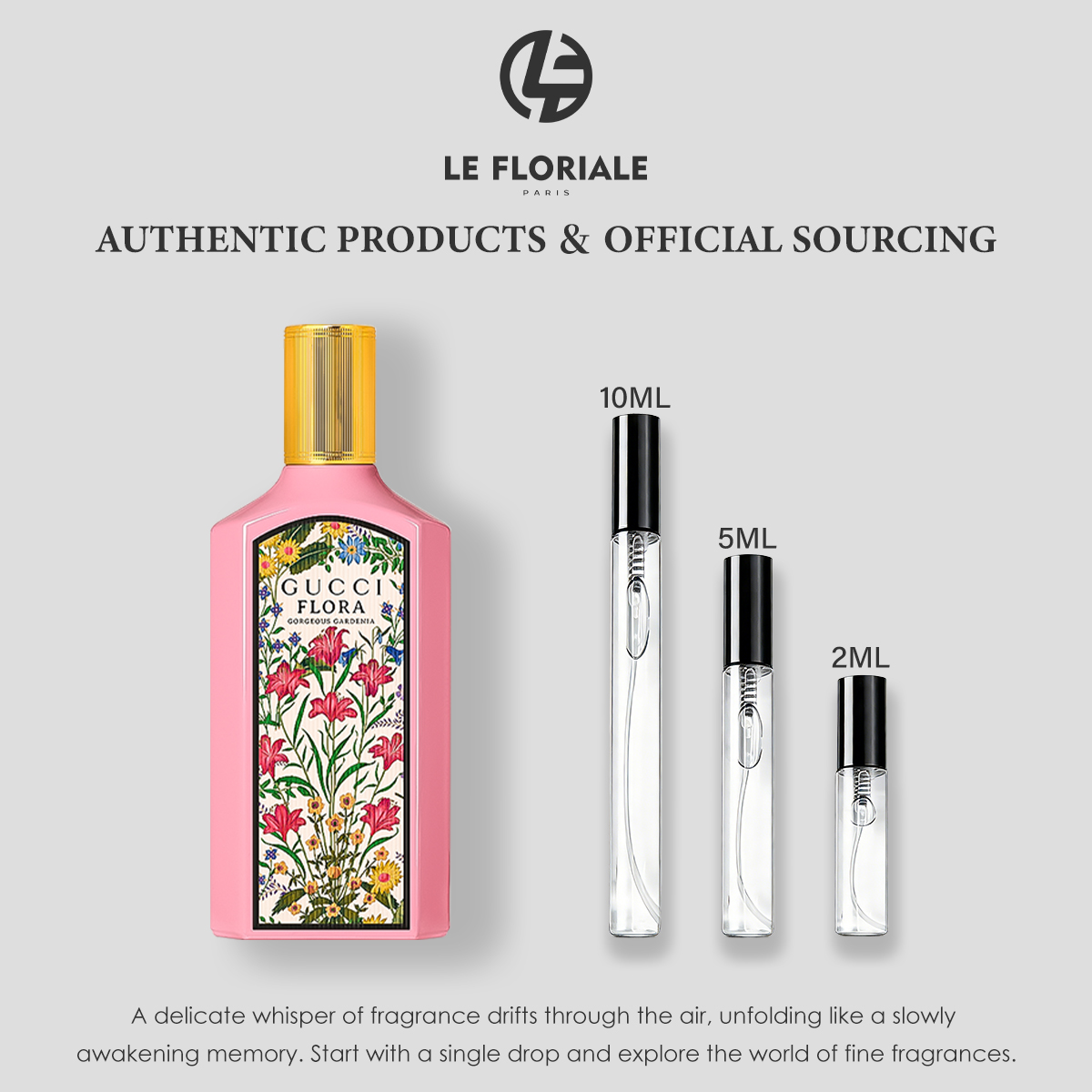 COD Gucci Flora Gorgeous Gardenia 2ml / 5ml / 10ml women's perfume