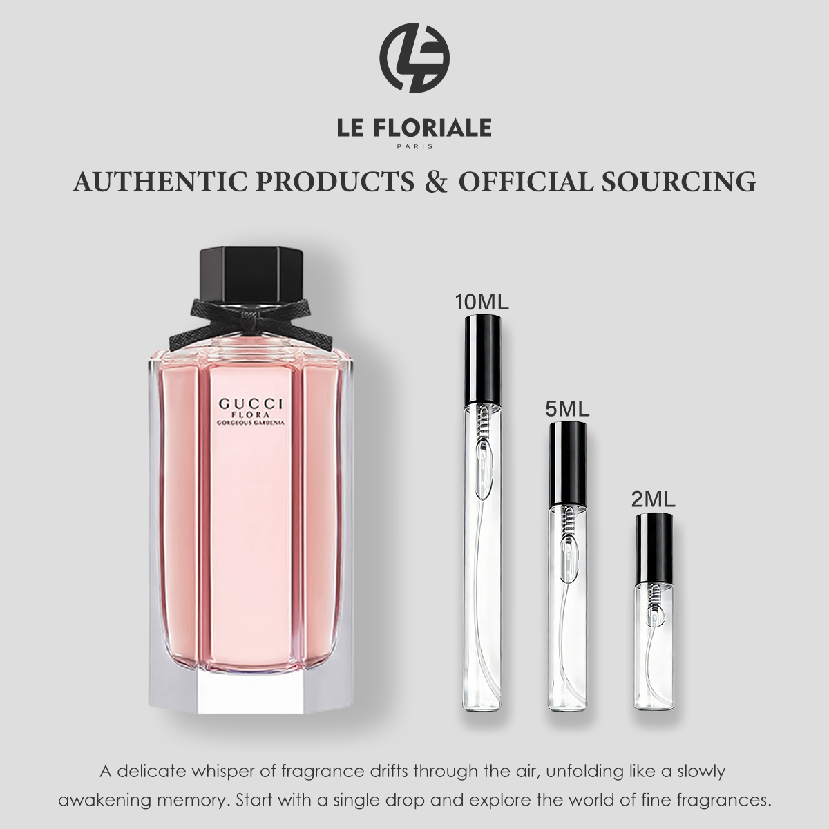 COD Gucci Flora by Gucci Gorgeous Gardenia EDT 2ml / 5ml / 10ml women's perfume