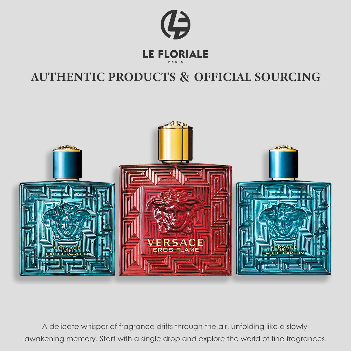 COD  Versace Eros for men EDT/Eros Flame EDP/ Eros Eau de Parfum 2ml/5ml/10ml  Men's perfume