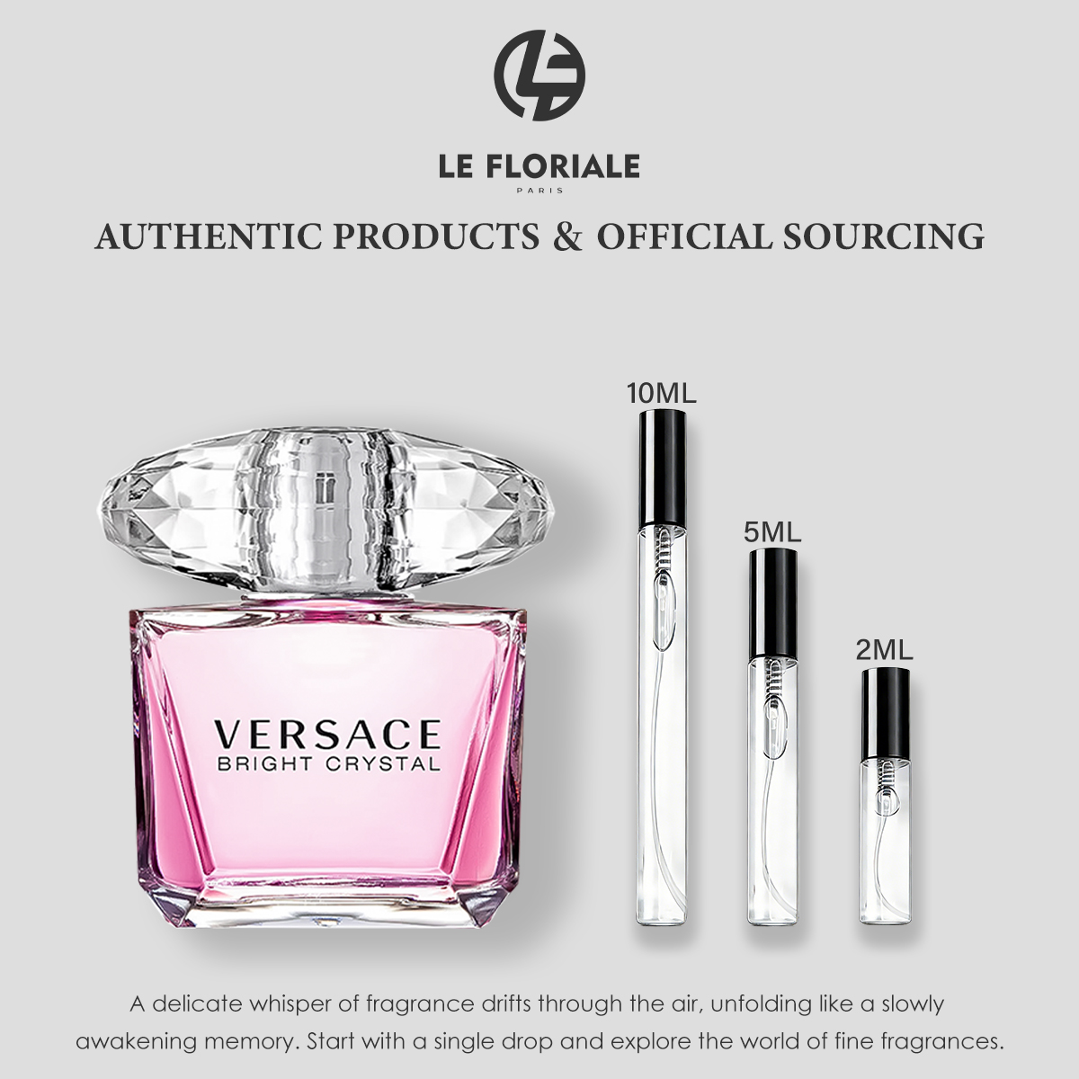 COD Versace Bright Crystal EDT 2ml / 5ml / 10ml women's perfume