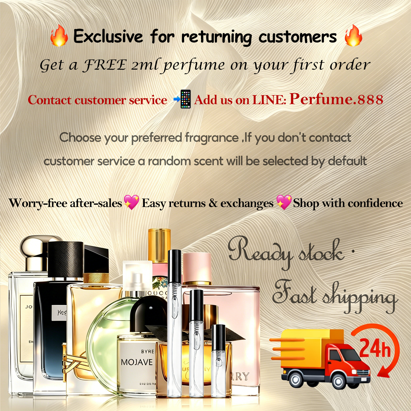 【ของแท้✓จัดส่งรวดเร็ว】 MCM Eau de Parfum EDT 2ml / 5ml / 10ml น้ําหอม