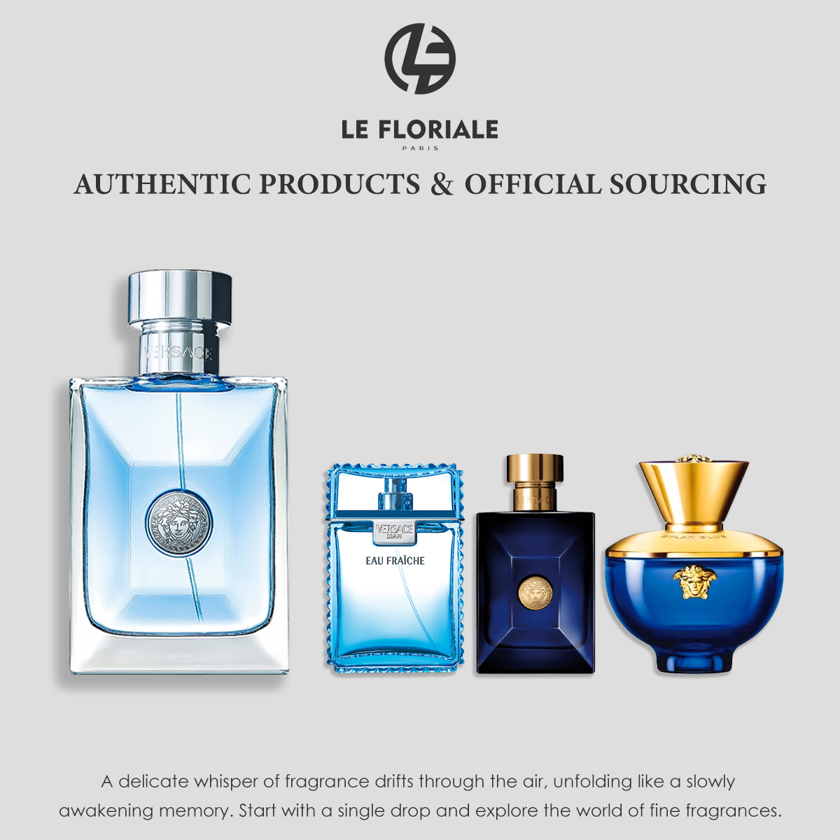 COD Versace Pour Homme EDT & Man Eau Fraiche EDT 2ml/5ml/10ml Men's perfume