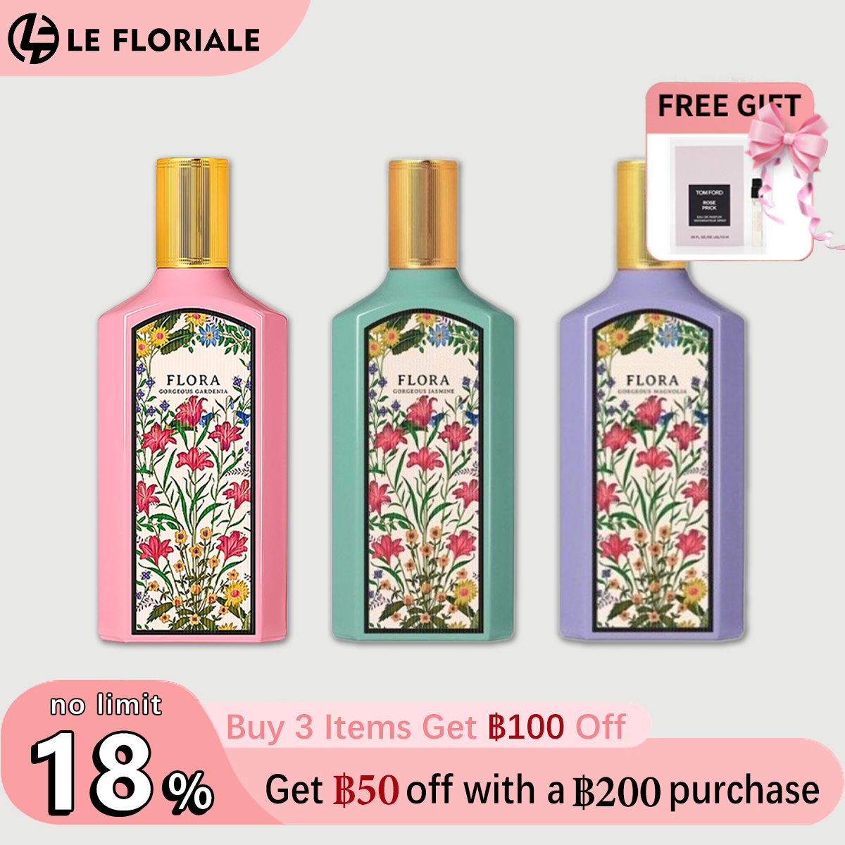 【ของแท้✓จัดส่งรวดเร็ว】 Flora Gorgeous Gardenia & Flora Gorgeous Magnolia EDP 2ml/5ml/10ml น้ำหอมขายดี  น้ำหอมพกพา น้ําหอมผู้หญิง ติดทนนาน