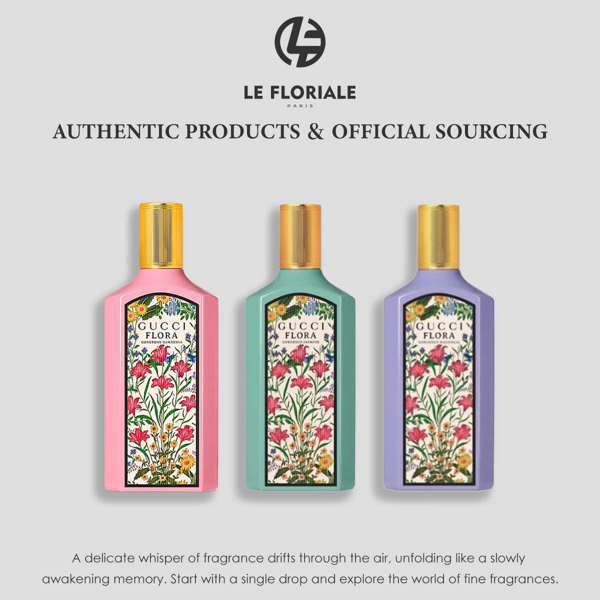 COD Gucc Flora Gorgeous Gardenia & Flora Gorgeous Magnolia EDP 2ml/5ml/10ml  Women's perfume