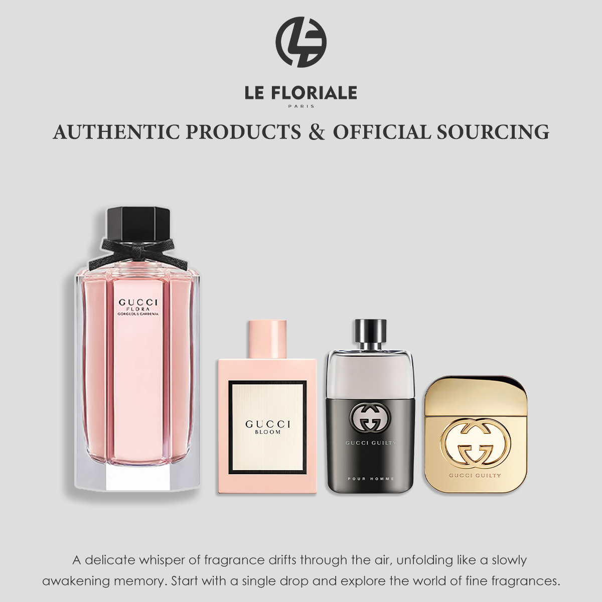 COD Gucci  Flora by Gorgeous Gardenia & Bloom EDP 2ml/5ml/10ml Women's perfume