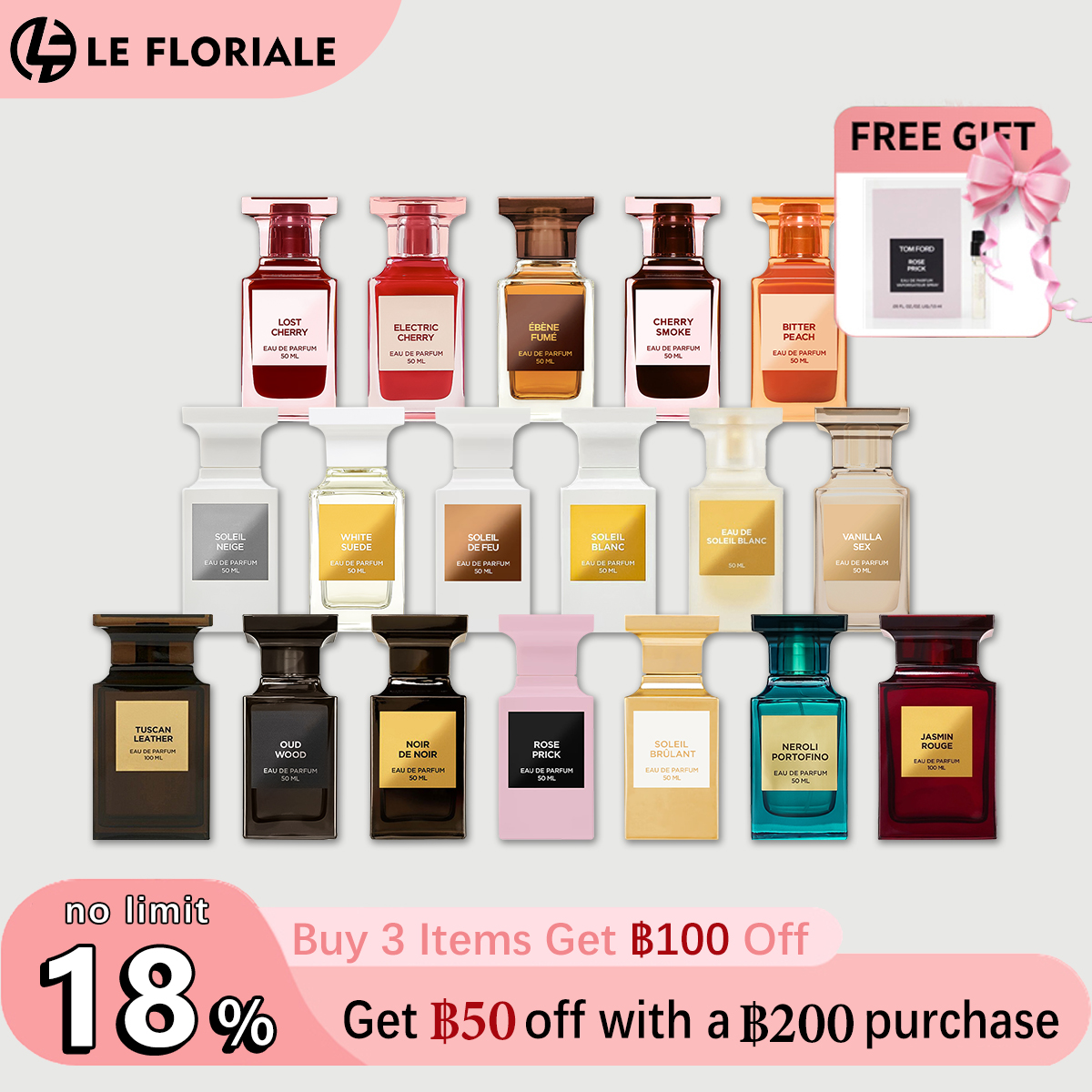 【ของแท้✓จัดส่งรวดเร็ว】Soleil Neige /Lost Cherry /Vanilla Sex /White Suede/Oud Wood EDP น้ำหอมขายดี  น้ําหอม unisex น้ำหอมพกพา กลิ่นติดทนนาน