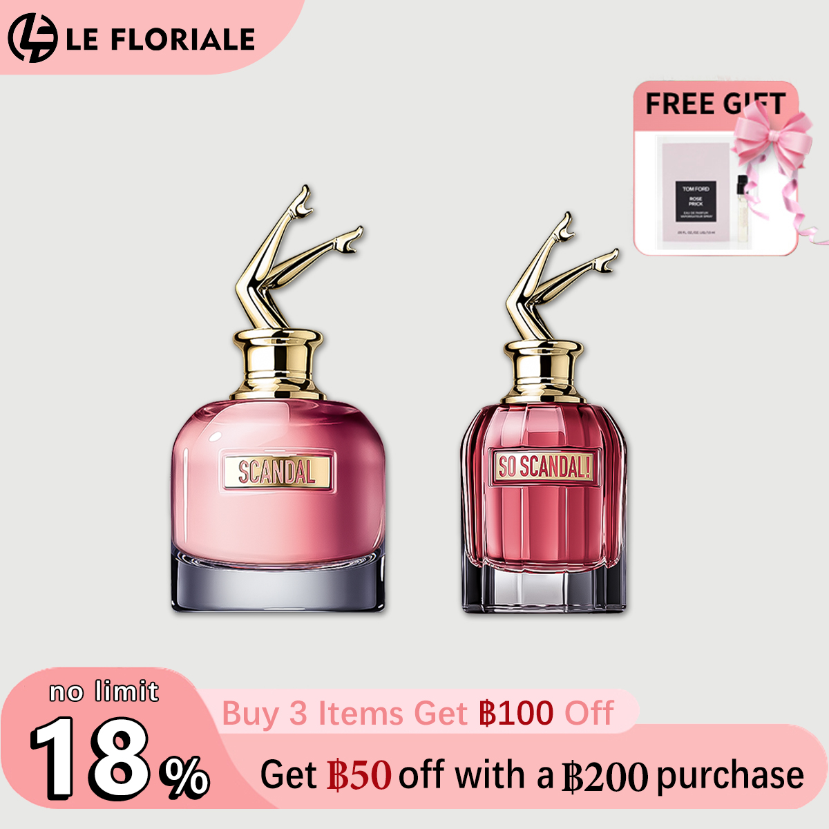 【ของแท้✓จัดส่งรวดเร็ว】Scandal EDP & So Scandal EDP 2ml/5ml/10ml น้ำหอมผู้หญิง กลิ่นติดทนนาน น้ำหอมพกพา พร้อมส่ง